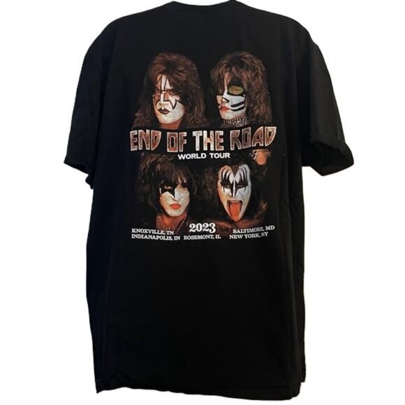 KISS Countdown End of the Road World Tour 2003 Graphic T-Shirt, Large - Picture 5 of 6